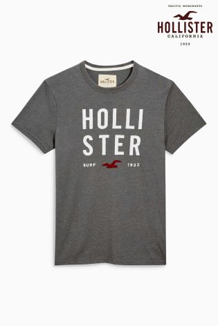 Hollister Grey Graphic T-Shirt